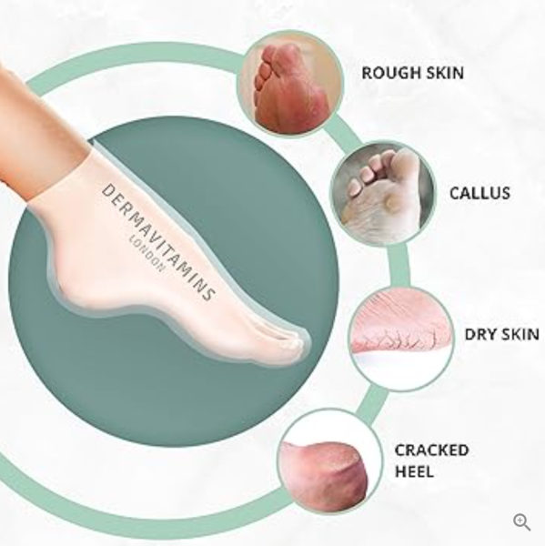 Dermavitamins| Zaawansowana maska do stóp - regeneruje suche stopy (zabieg peelingujący)