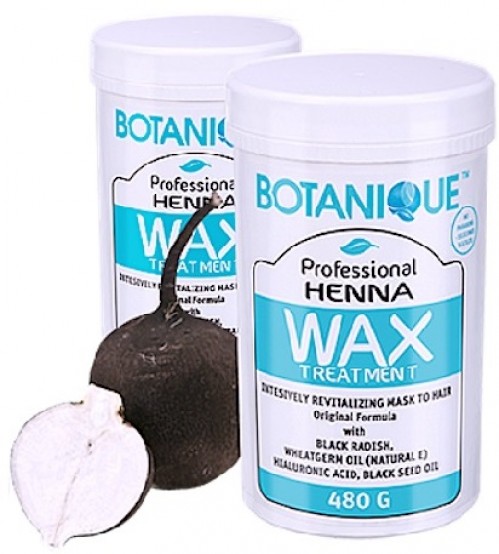 Henna Wax z czarną rzepą i czarnuszką Botanique - 480g